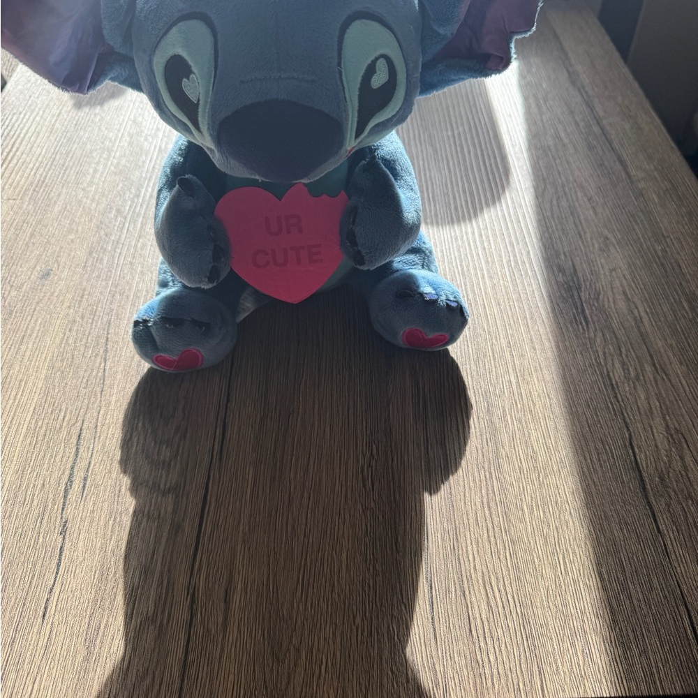 Cute Blue Plush Toy with Heart